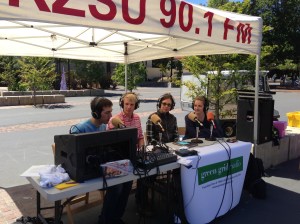 Green Grid Radio broadcasting live from White Plaza