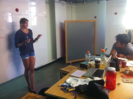 Mallory leads an interviewing workshop at the d.school